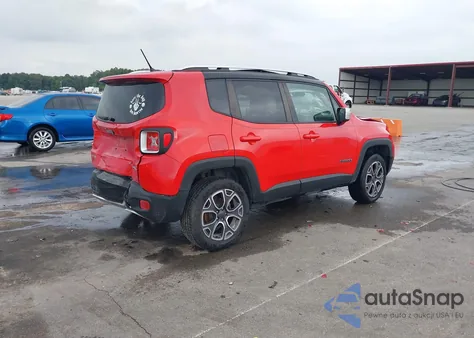 2016 Jeep Renegade Limited z USA, uszkodzony, nr VIN ZACCJBDT4GPD80961
